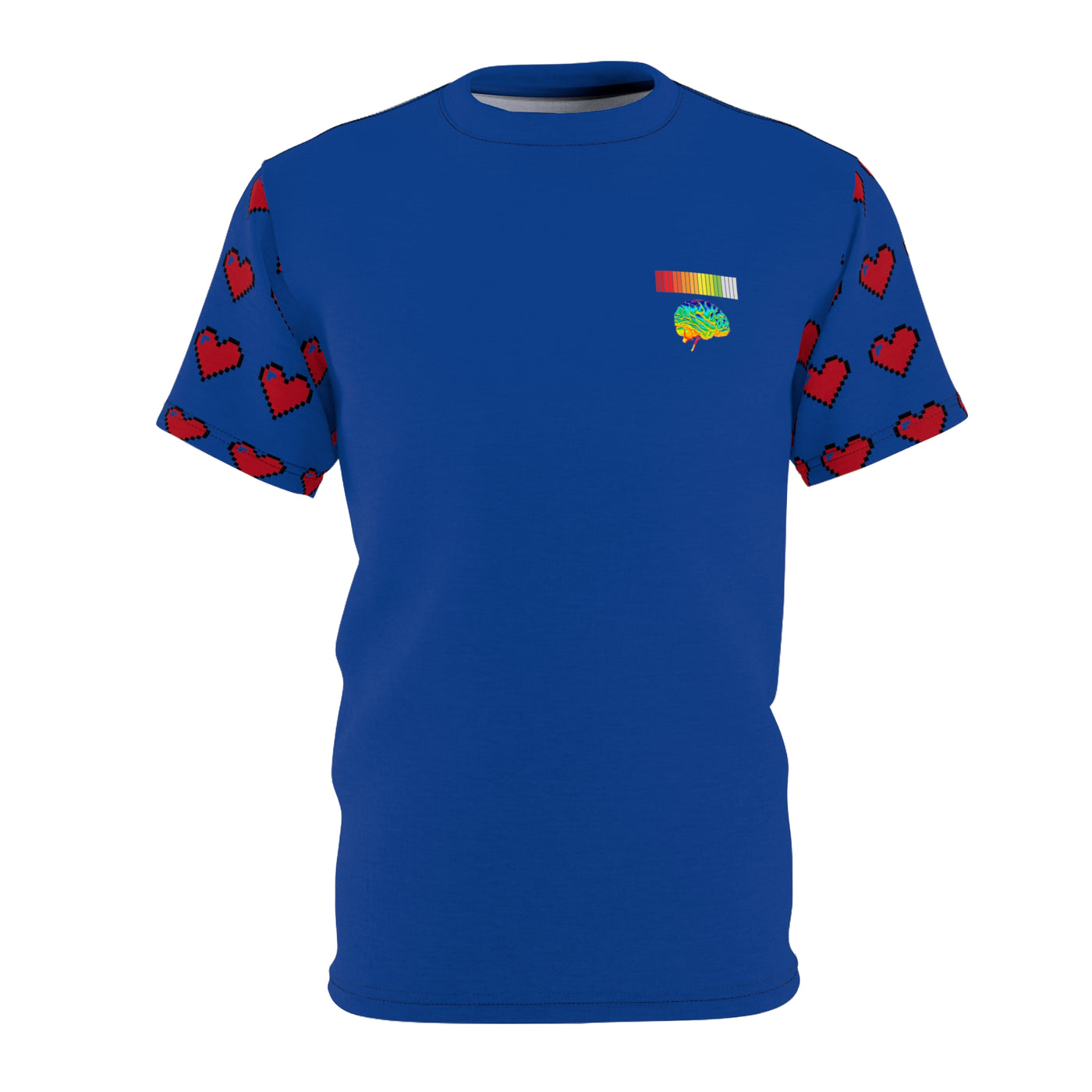 Gamer Fresh | The All Premium Heart Energy Bar Royal Blue Unisex Cut & Sew T -Shirt