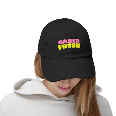 Gamer Fresh Distressed Cap for Unisex - Perfect Gift for Gamers