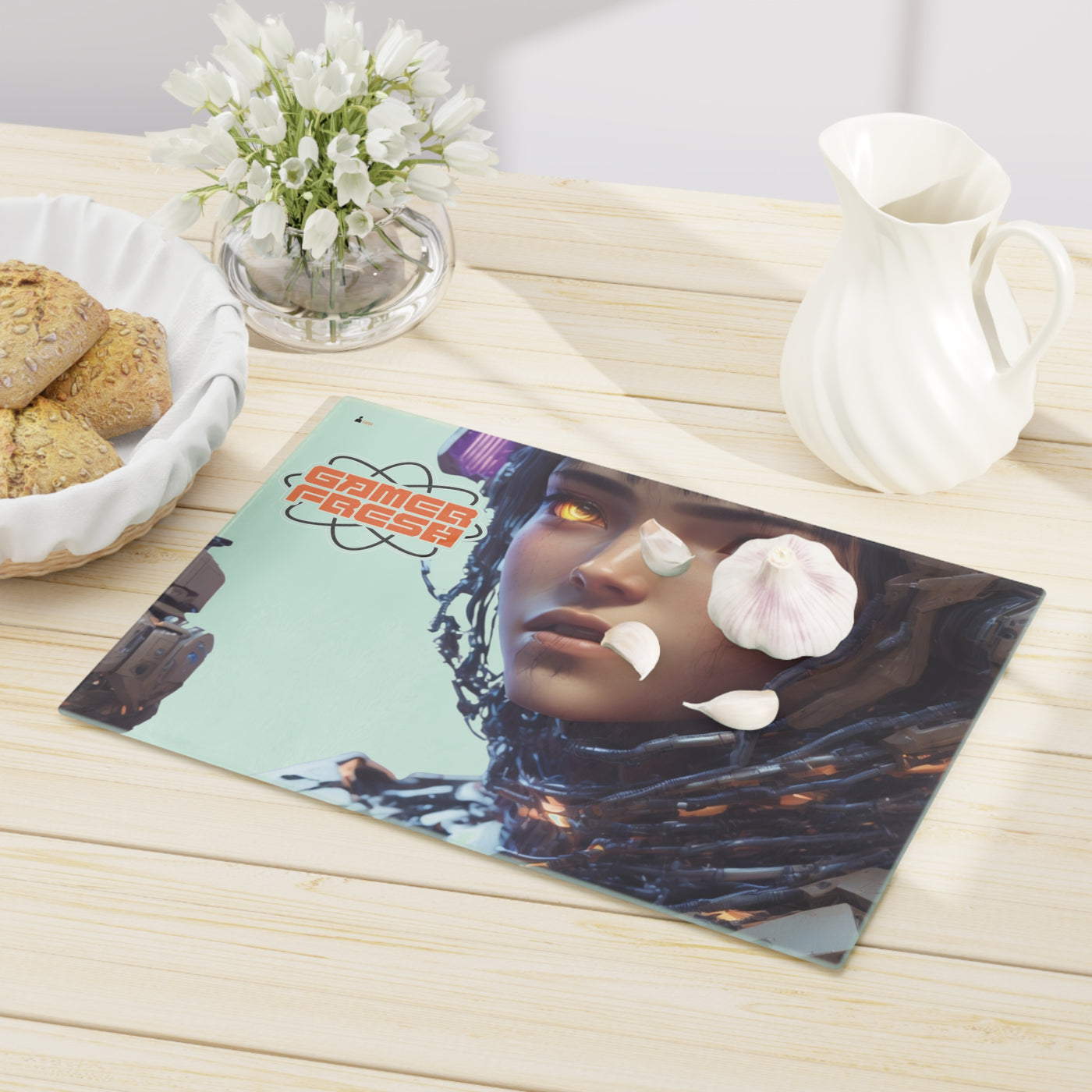 Bandit Circus | Kill The Codex | Cutting Board | The Gamer Kitchen Table Collection | By Gamer Fresh