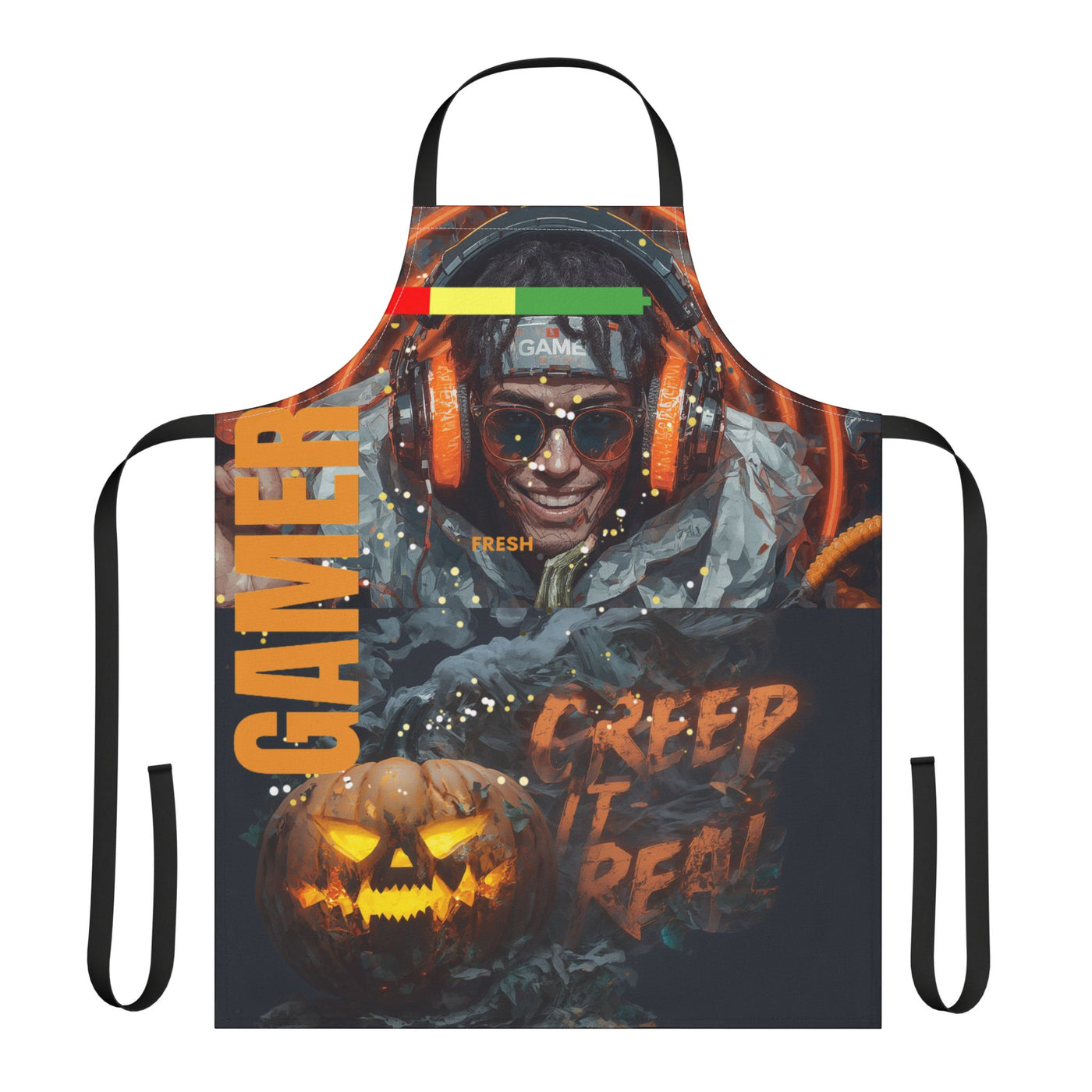 Gamer Fresh | Creep It Real: Pixel Ghoul | Halloween Apron | Limited Edition