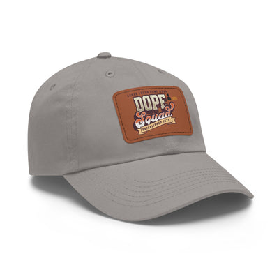 Gamer Fresh | Dope Squad | Leather Patch Dad Hat | White
