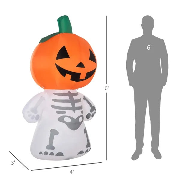 Gamer Fresh | Pumpkin Ghost XP | Inflatable Halloween Decoration | Limited Edition
