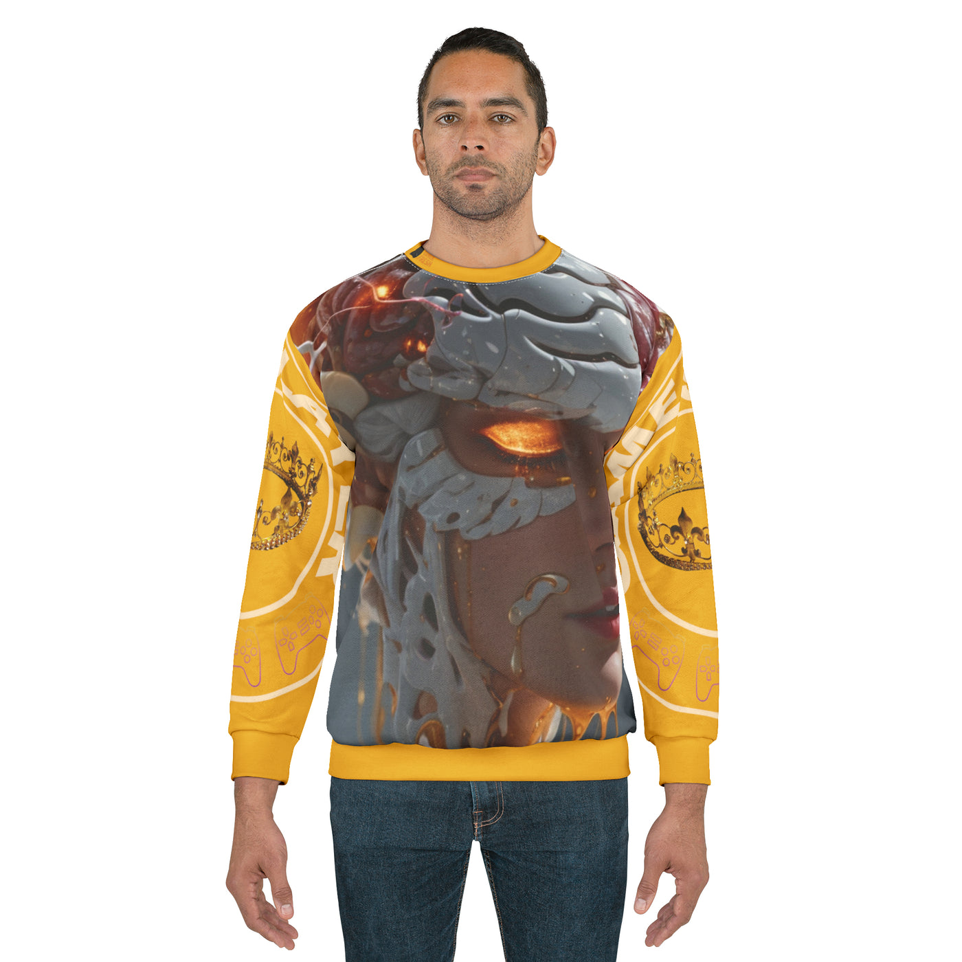 Gamer Fresh | Power + | Mustard Yellow Unisex Sweatshirt