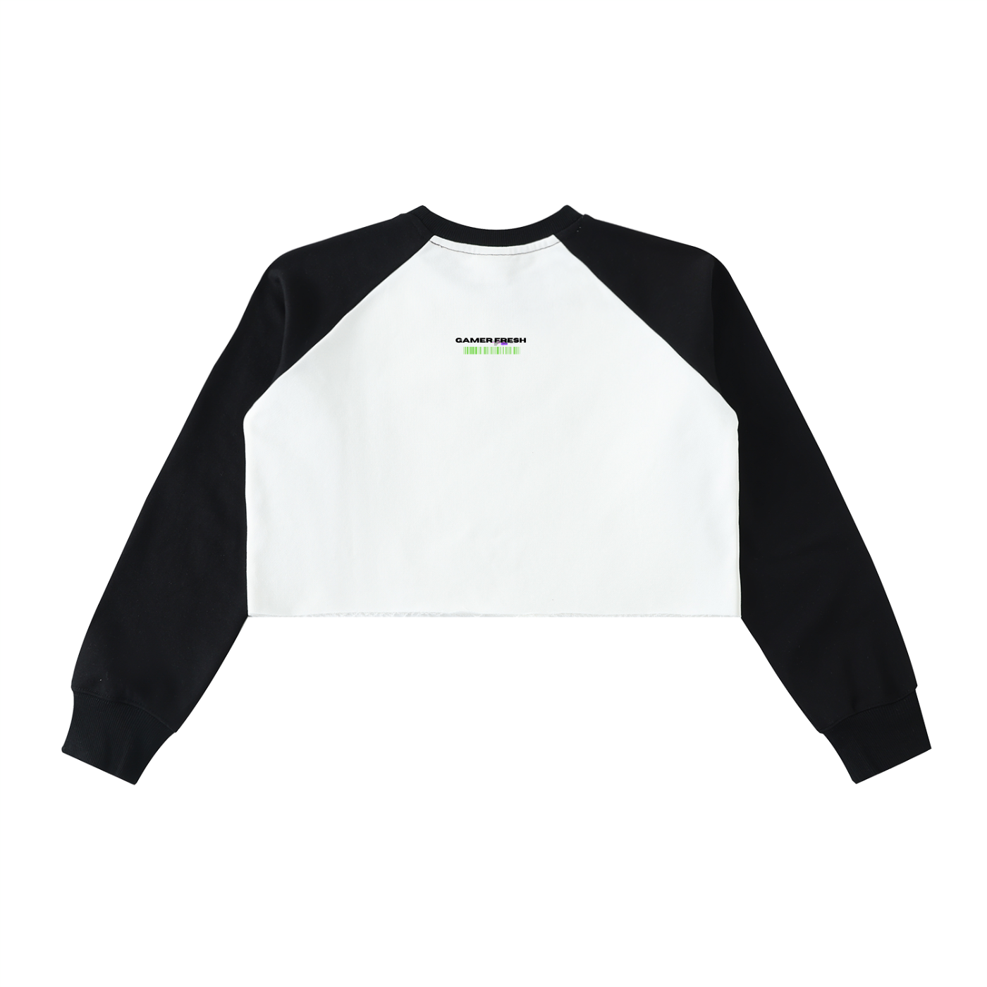 Gamer Fresh | RAW-HEM COLOR-BLOCK RAGLAN CROP SWEATSHIRT | LIMITED EDITION