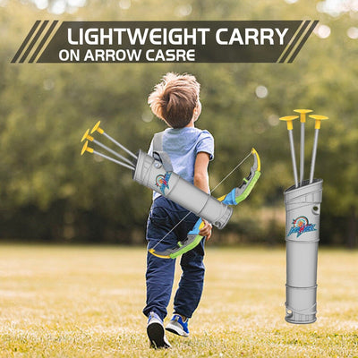 Bow & Arrow Toy Set, LED-lit Archery Toy,10 Suction Cup Arrows, Targets And Arrow Holders, Indoor And Outdoor Children's Toys Suitable For Boys And Girls.Logistics Is Randomly Sent By UPS,USPS,FEdex