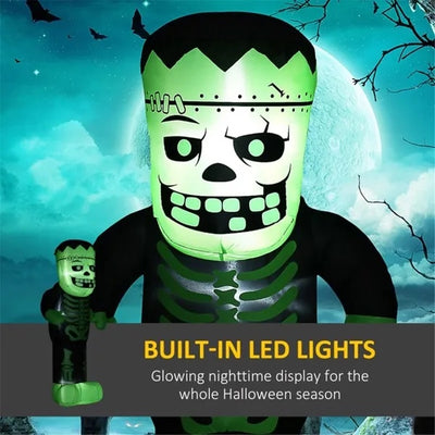 Gamer Fresh | Final Boss Frankenstein Skeleton | Inflatable Halloween Decoration | Limited Edition