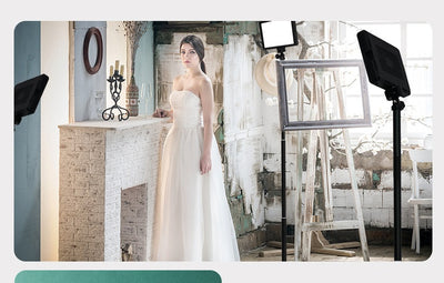 LumiPro LED Flat Panel Lamp | Portable Tripod Square Lamp | Compatible with Apple Devices by Gamer Fresh