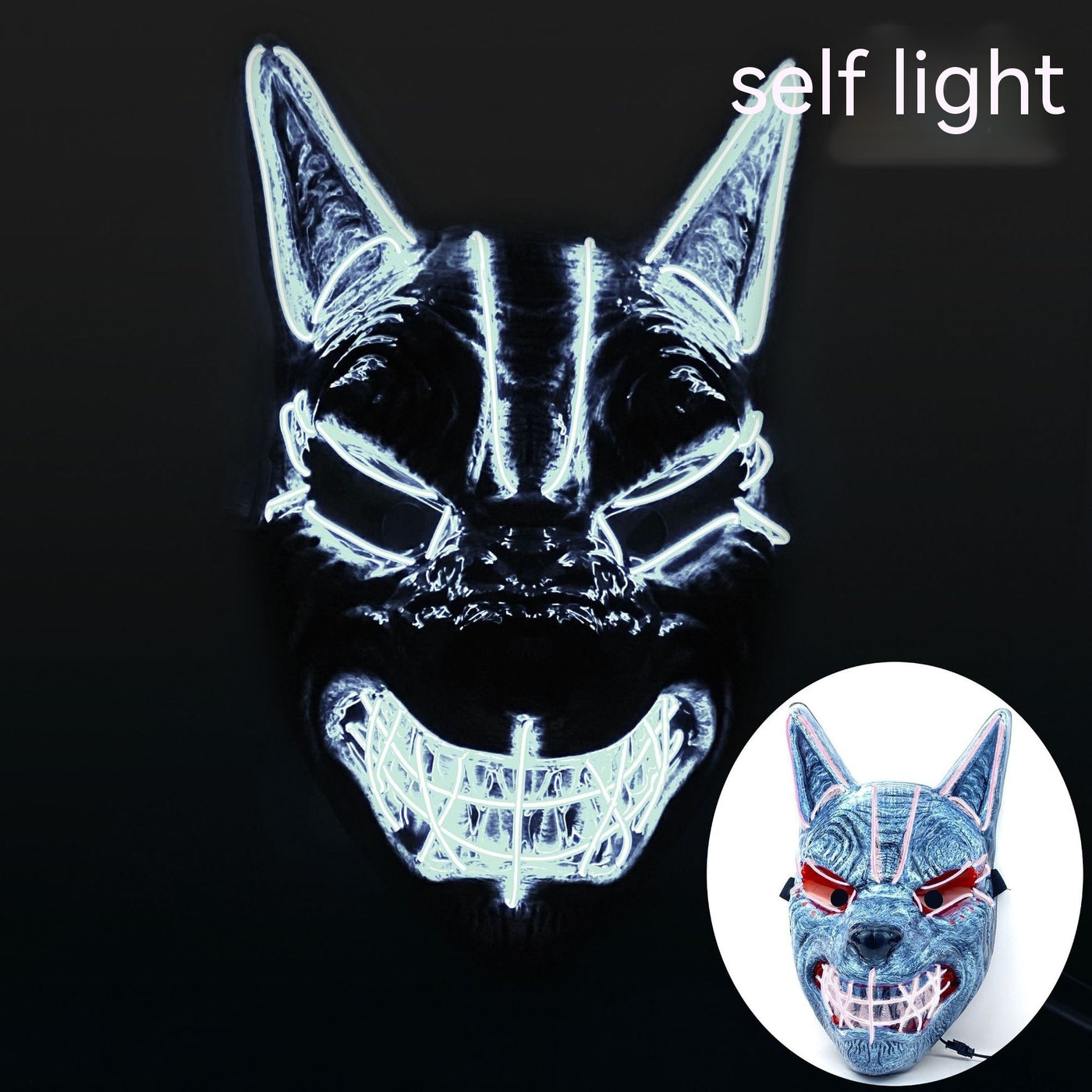 Gamer Fresh | Glitch Phantom | LED Luminous Full Face Mask | Limited Edition