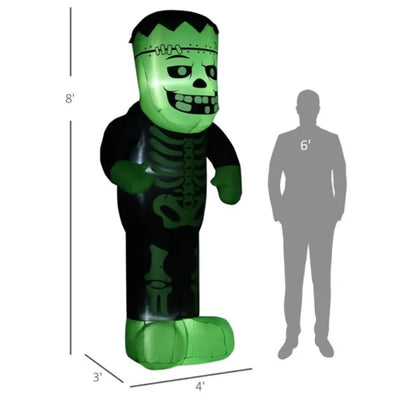 Gamer Fresh | Final Boss Frankenstein Skeleton | Inflatable Halloween Decoration | Limited Edition