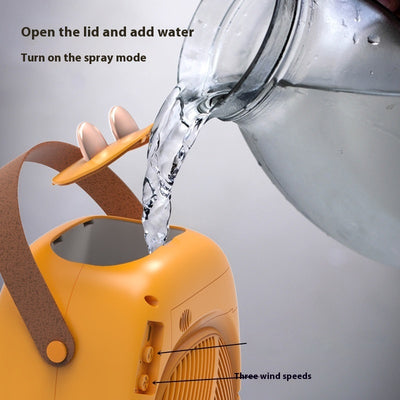 AquaCool Whisper | USB Portable Spray Fan Humidifier | by Gamer Fresh