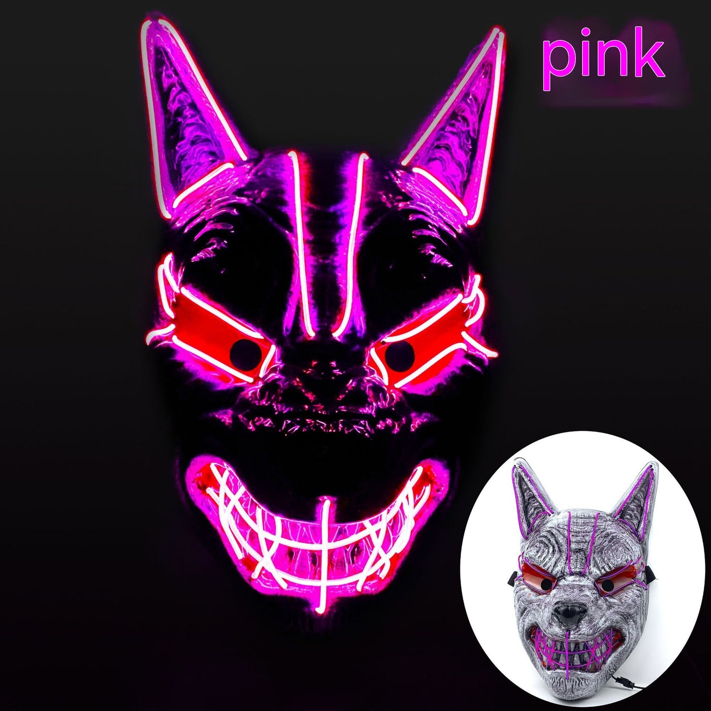 Gamer Fresh | Glitch Phantom | LED Luminous Full Face Mask | Limited Edition