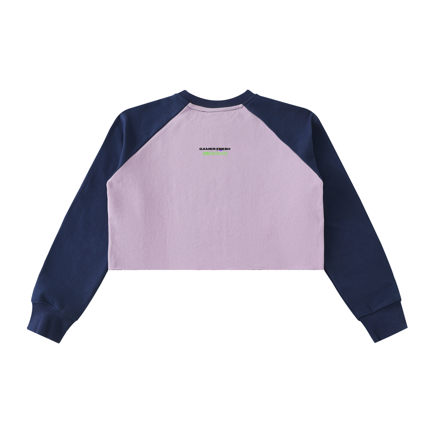 Gamer Fresh | RAW-HEM COLOR-BLOCK RAGLAN CROP SWEATSHIRT | LIMITED EDITION