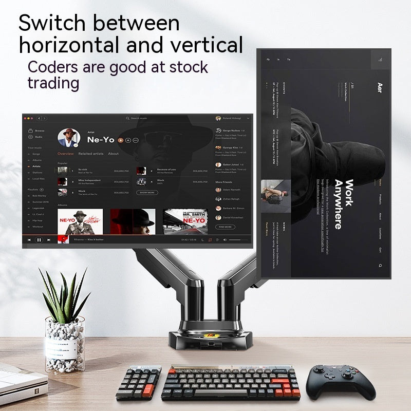 Gamer Fresh Stabilix Pro Dual Screen Monitor Bracket