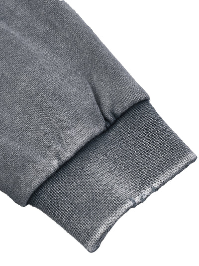 Gamer Fresh | Phantom Pixels: Byte Static | Snow Washed Raw Edge Cropped Sweatshirt | Limited Edition