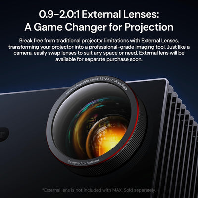 Valerion Vision Master Projector Pro Max Game Streamer Mac Bundle (Screen, 3D Glasses, Tri-Pod, + /subscriptions)  Stand)