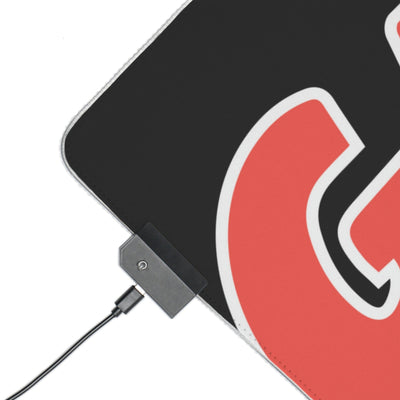 The Gamer Fresh | LED Gaming Computer Desk Mat | Black