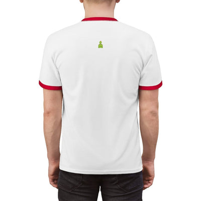 Gamer Fresh Exclusive | Brain Life Bar | White/Red Ringer T-Shirt