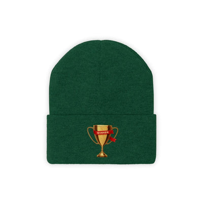 The Gamer Life Trophy Winner Graphite Heather Knitted Beanie Hat