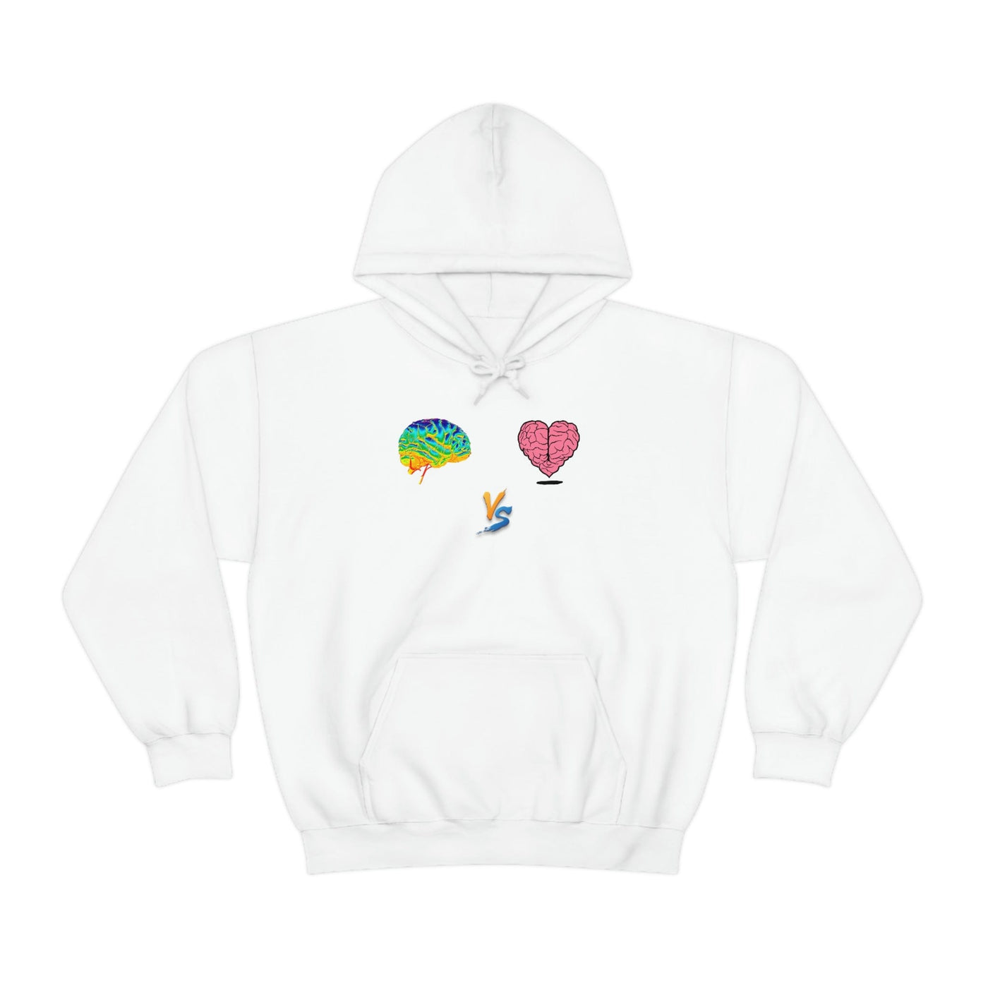 Gamer Fresh | Limited Edition Player Brain vs  Player Heart | Heavy Blend Unisex Hooded Sweatshirt