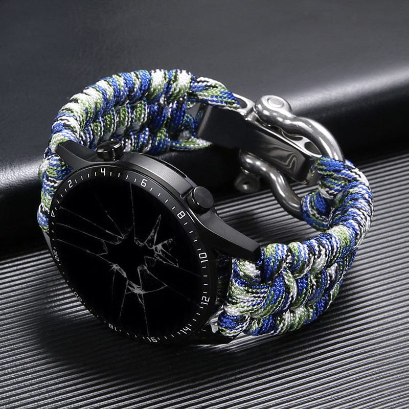 The "Nomad Aviator" Outdoor Paracord Braided Strap Watch