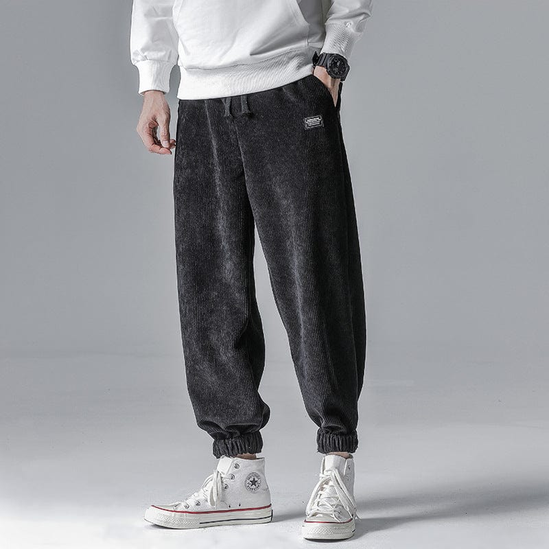 Men's Baggy Fleece Sweatpants with Bunched Leg Bottoms