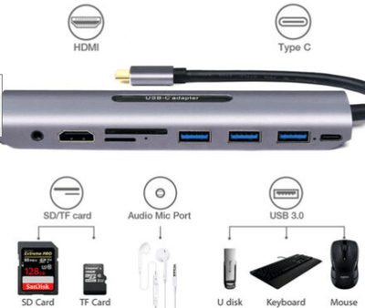 Gamer Fresh USB Type C Hub Adapter Dock With 4K HDMI