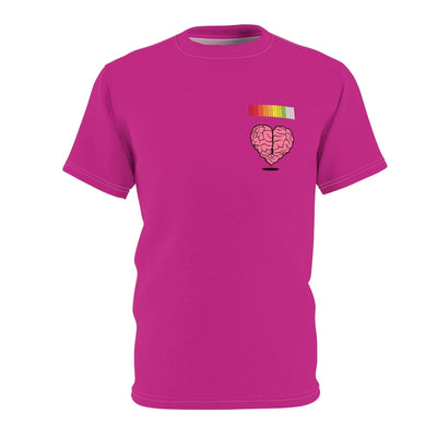The All Magenta Premium Heart Energy Bar Unisex Cut & Sew T -Shirt