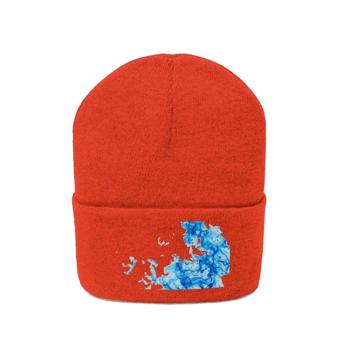 The Neon Pink Big Ocean Wave Beanie Knitted Hat