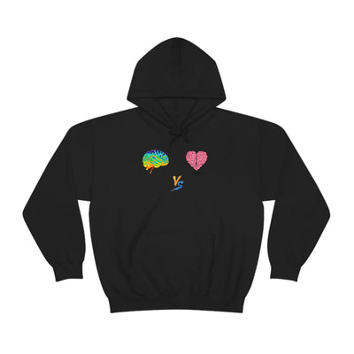 Gamer Fresh | Limited Edition Player Brain vs  Player Heart | Heavy Blend Unisex Hooded Sweatshirt