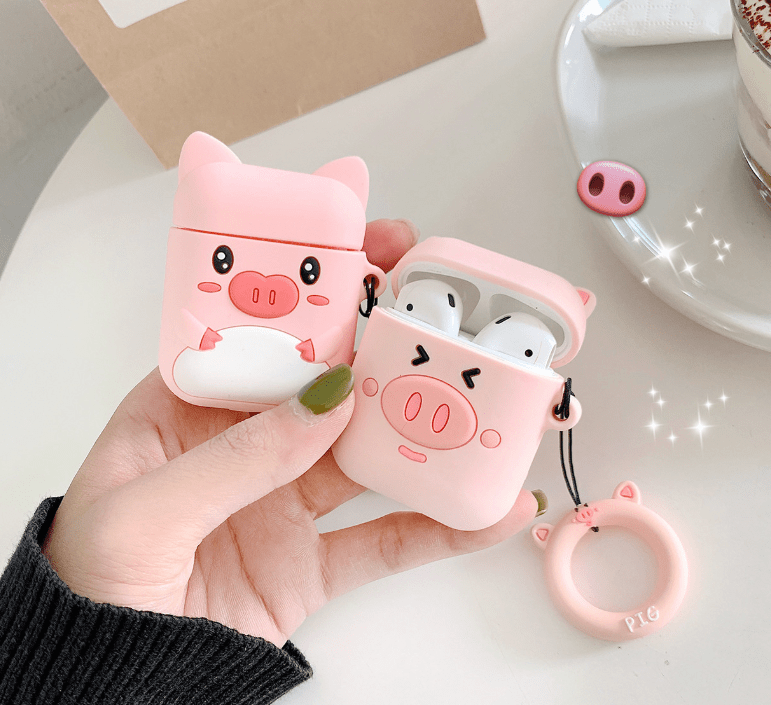 Peaky Boo Piglet Wireless Apple Air Pods Headphone Charging Case