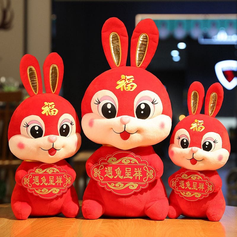 Gamer Fresh Adorable Plush Narly Rabbit lucky Family Collectible Year Of The Rabbit Toy Set