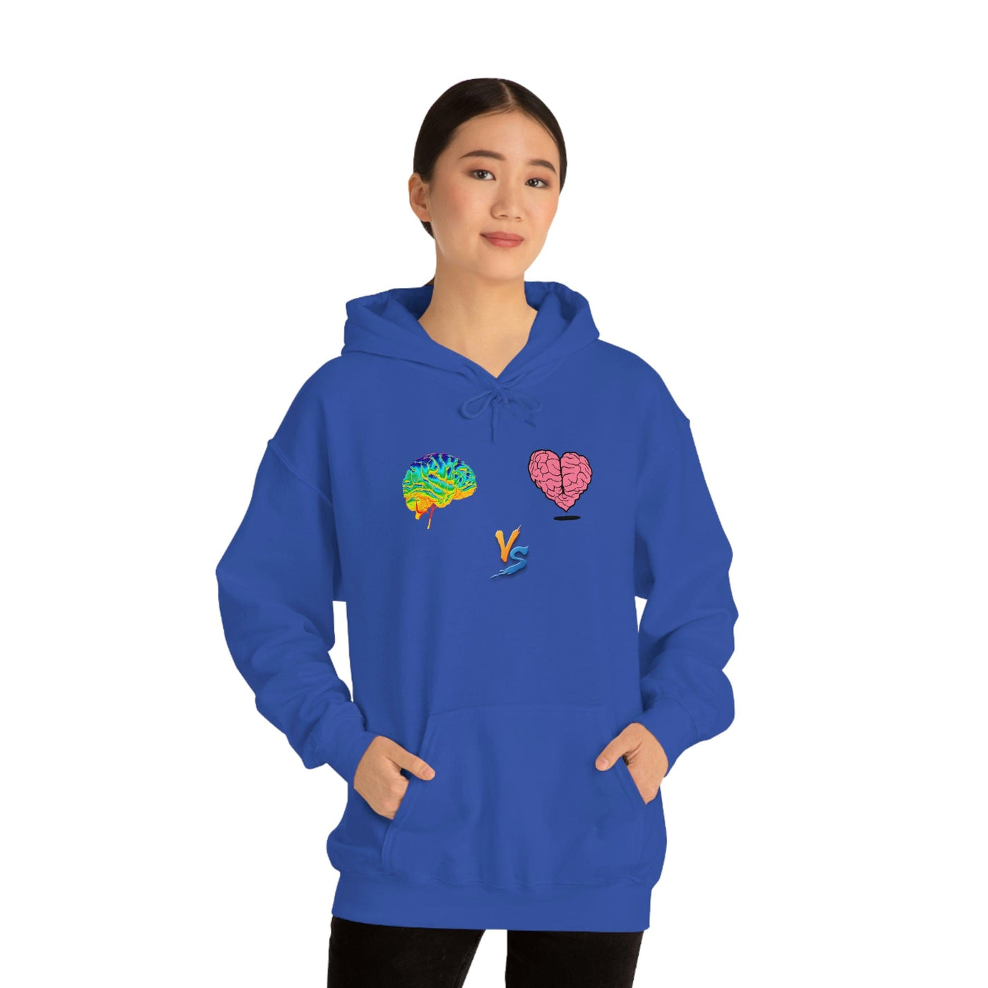 Gamer Fresh | Limited Edition Player Brain vs  Player Heart | Heavy Blend Unisex Hooded Sweatshirt