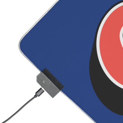 The Gamer Fresh | LED Gaming Computer Desk Mat | Dark Blue