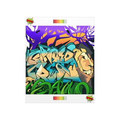 The Gamer Fresh Graffiti | Streamer All Art Lion | Premium Matte Vertical Poster