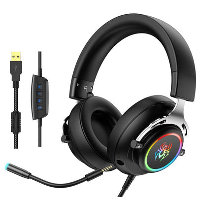 RGB headset gaming wired headset