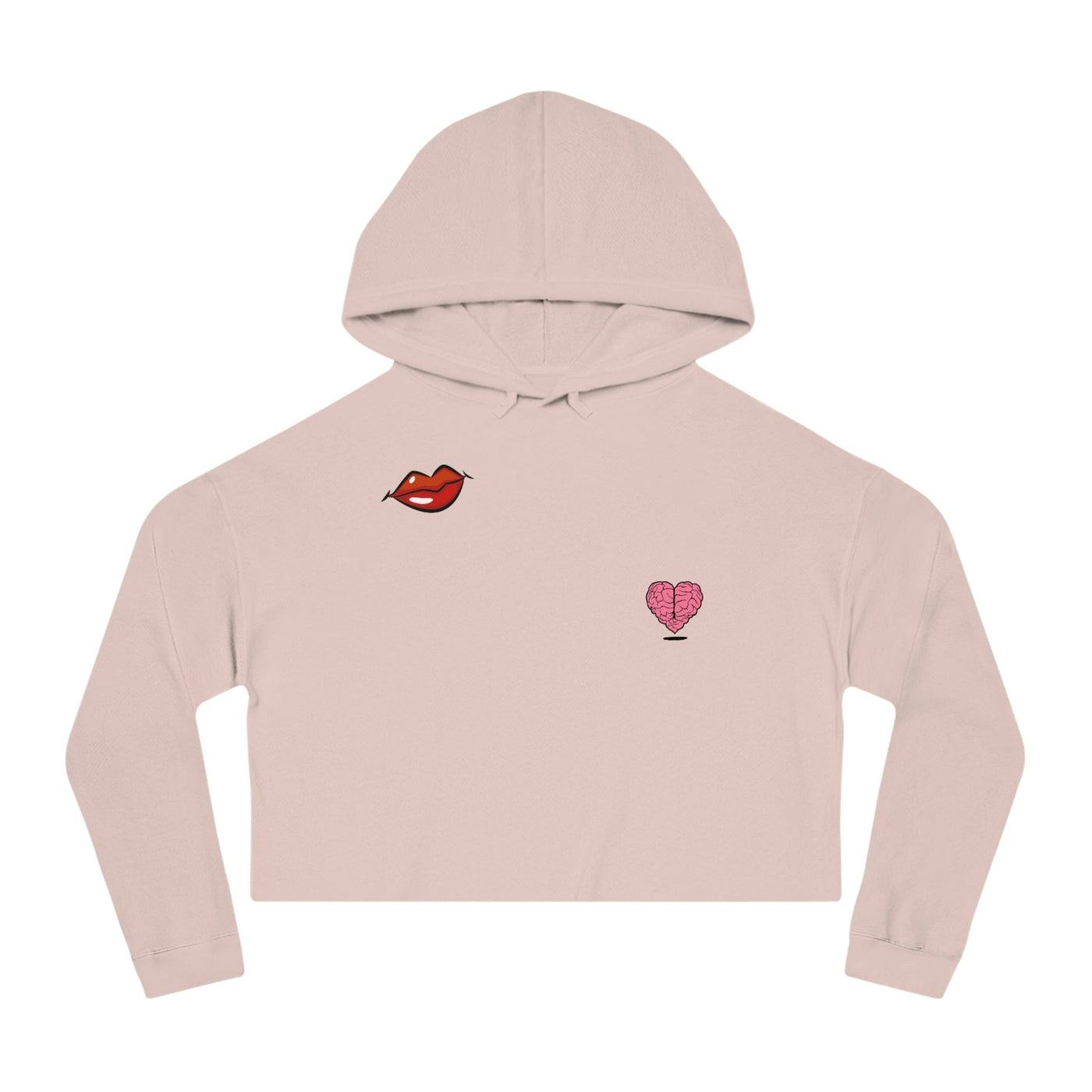 Gamer Fresh Exclusive | Kiss My Heart Hope To Cake | Women's Cropped Hoodie Top Sweatshirt