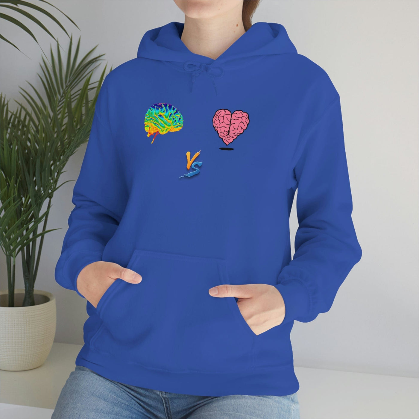 Gamer Fresh | Limited Edition Player Brain vs  Player Heart | Heavy Blend Unisex Hooded Sweatshirt