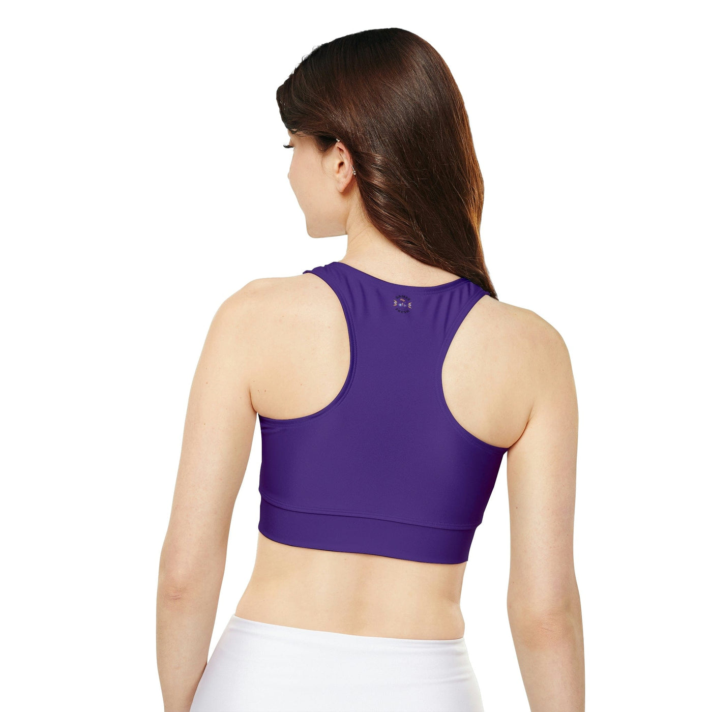 Gamer Fresh Limited Edition | Qahwah Pop | Fully Lined Padded Ladies Purple Sports Bra