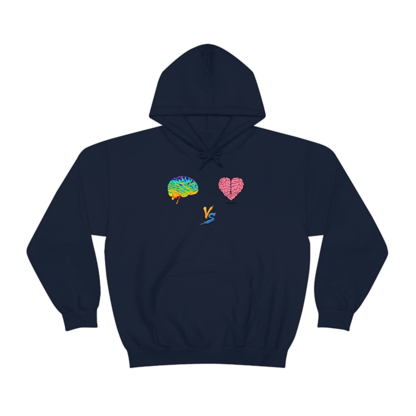 Gamer Fresh | Limited Edition Player Brain vs  Player Heart | Heavy Blend Unisex Hooded Sweatshirt