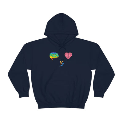 Gamer Fresh | Limited Edition Player Brain vs  Player Heart | Heavy Blend Unisex Hooded Sweatshirt