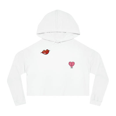 Gamer Fresh Exclusive | Kiss My Heart Hope To Cake | Women's Cropped Hoodie Top Sweatshirt