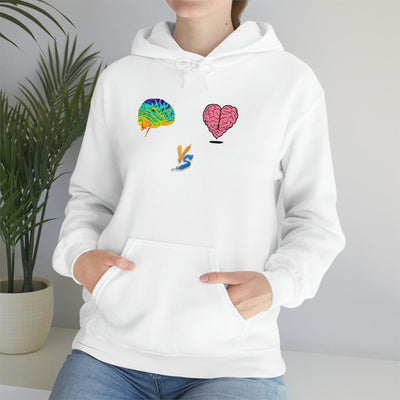 Gamer Fresh | Limited Edition Player Brain vs  Player Heart | Heavy Blend Unisex Hooded Sweatshirt
