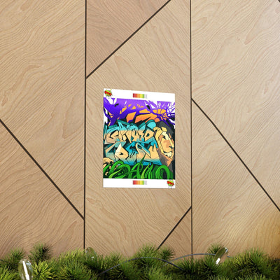 The Gamer Fresh Graffiti | Streamer All Art Lion | Premium Matte Vertical Poster