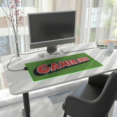 The Gamer Fresh | LED Gaming Computer Desk Mat | Kelly Green