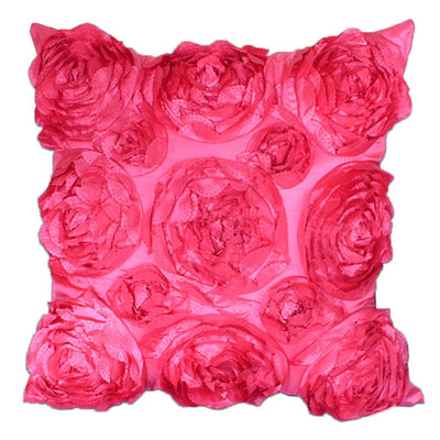 The Romance in Bloom Rose Embroidered Pillowcase