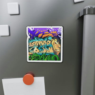 The Gamer Fresh Graffiti Streamer All Art Lion NYC Mural Kiss-Cut Magnet Frame