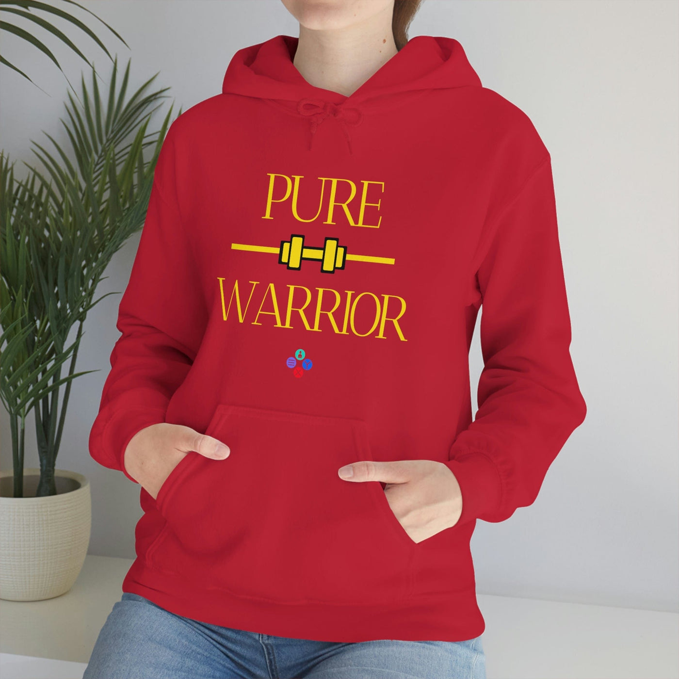 Gamer Fresh | Pure Warrior Player | Heavy Cotton Blend | Unisex Hooded Sweatshirt