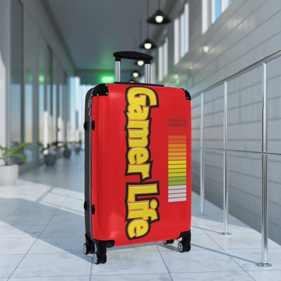 Gamer Fresh Journey's Premium On The Go Gaming Luggage Suitcases | RED
