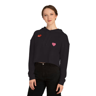 Gamer Fresh Exclusive | Kiss My Heart Hope To Cake | Women's Cropped Hoodie Top Sweatshirt