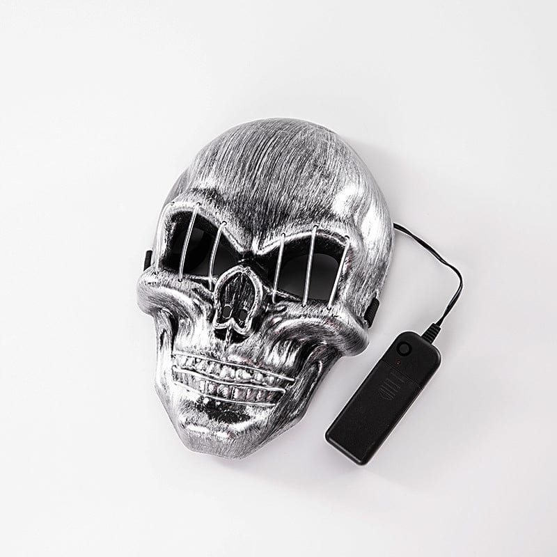 The Gamer Fresh "Chrome Dome Bedlam Skull" LED Luminous Halloween Face Mask